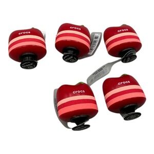 Crocs Jibbitz Cherry Stacked Charms Shoe Decorations Red Pink Set of 5 New